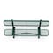 Flash Furniture Sigrid 6' Outdoor Bench with Backrest, Commercial Grade Green Mesh Seat, Backrest, Black Steel Frame SLF-AG4HUT2-GN-GG - alternate 3
